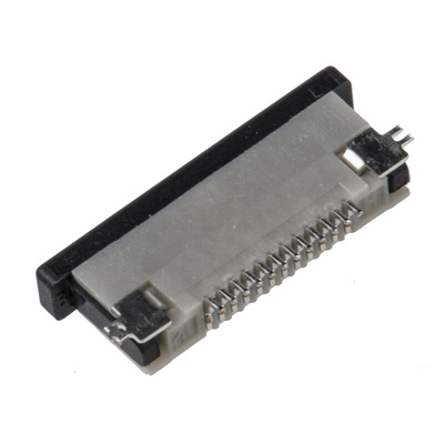 JST, FLZ 0.5mm Pitch 12 Way Right Angle Female FPC Connector, ZIF Top Contact