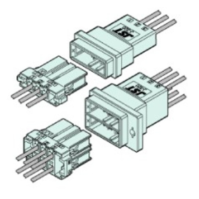 JST J300 Series Male Crimp Terminal, 28AWG Min, 24AWG Max