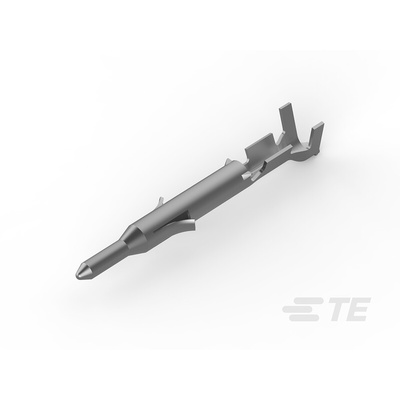 TE Connectivity Mini Universal Series Male Crimp Terminal, 26AWG Min, 22AWG Max