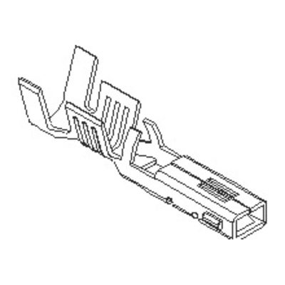 Molex Female Crimp Terminal, Crimp or Compression Termination, 24AWG Max
