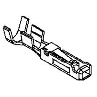 Molex Female Crimp Terminal, Compression, Crimp Termination, 26AWG Min, 22AWG Max