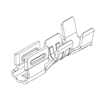 Molex 46626 Series Female Crimp Terminal, Crimp or Compression Termination, 26AWG Min, 28AWG Max