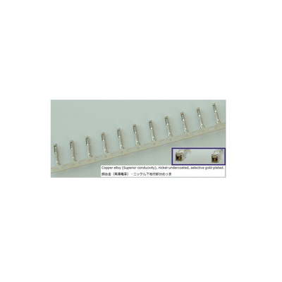 JST J2000 Series Male Crimp Terminal, 28 → 24AWG Max