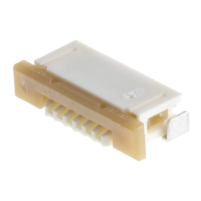 Molex, Easy On, 52271 1mm Pitch 6 Way Right Angle Female FPC Connector, ZIF Bottom Contact