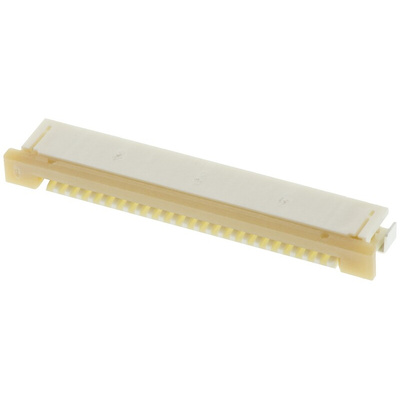 Molex, Easy-On, 52271 1mm Pitch 24 Way Right Angle Female FPC Connector, ZIF Bottom Contact