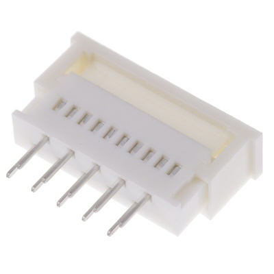 Molex, Easy-On, 5597 1.25mm Pitch 10 Way Straight Female FPC Connector, ZIF Vertical Contact
