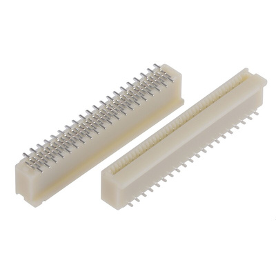 JST 0.5mm Pitch 40 Way Straight Female FPC Connector, ZIF Vertical Contact