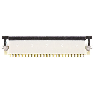 Molex, Easy-On, 54132 0.5mm Pitch 50 Way Right Angle Female FPC Connector, ZIF Bottom Contact