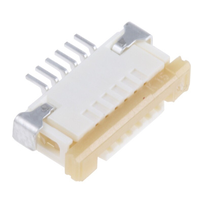 Molex, Easy-On, 52207 1mm Pitch 6 Way Right Angle Female FPC Connector, ZIF Top Contact