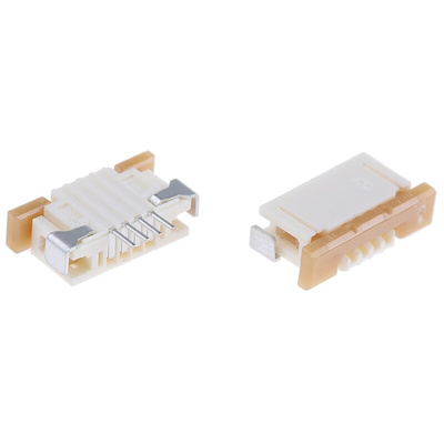 Molex, Easy-On, 52271 1mm Pitch 4 Way Right Angle Female FPC Connector, ZIF Bottom Contact
