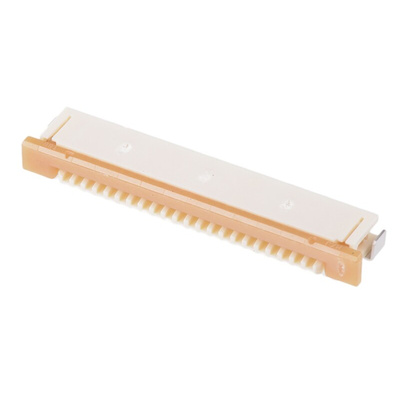 Molex, Easy-On, 52271 1mm Pitch 22 Way Right Angle Female FPC Connector, ZIF Bottom Contact