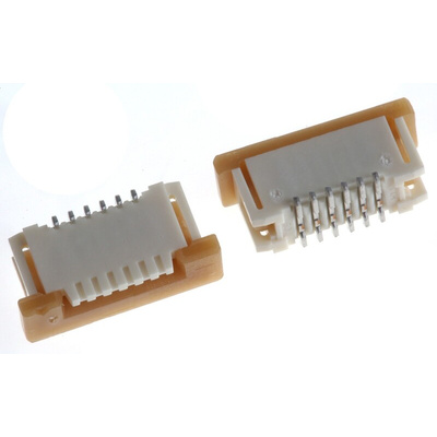 Molex, Easy-On, 52610 1mm Pitch 6 Way Straight Female FPC Connector, ZIF Vertical Contact