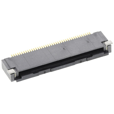 Hirose, FH28 0.5mm Pitch 40 Way Right Angle Female FPC Connector, ZIF Bottom Contact