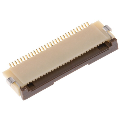 Hirose, FH12 0.5mm Pitch 30 Way Right Angle Female FPC Connector, ZIF Bottom Contact