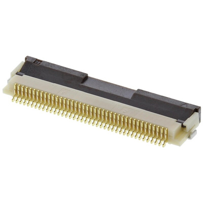 Hirose, FH12 0.5mm Pitch 40 Way Right Angle Female FPC Connector, ZIF Bottom Contact
