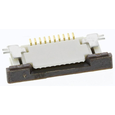 Molex, Easy-On, 52746 0.5mm Pitch 10 Way Right Angle Female FPC Connector, ZIF Bottom Contact