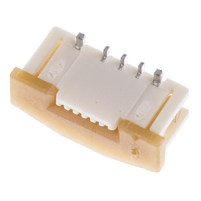 Molex, Easy On, 52559 0.5mm Pitch 6 Way Straight Female FPC Connector, ZIF Bottom Contact