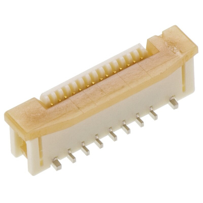 Molex, Easy-On, 52559 0.5mm Pitch 14 Way Straight Female FPC Connector, ZIF Vertical Contact