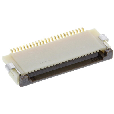Hirose, FH12 0.5mm Pitch 24 Way Right Angle Female FPC Connector, ZIF Bottom Contact