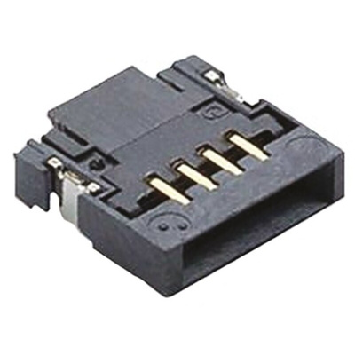 Amphenol Communications Solutions, SFVL 0.5mm Pitch 4 Way Right Angle Male FPC Connector, ZIF Bottom Contact