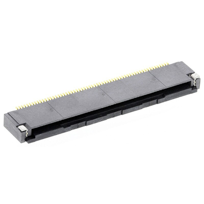 Hirose, FH28 0.5mm Pitch 60 Way Right Angle Female FPC Connector, ZIF Bottom Contact