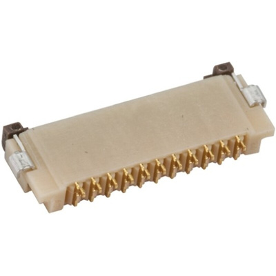 Hirose, FH12 1mm Pitch 12 Way Right Angle Female FPC Connector, ZIF Bottom Contact
