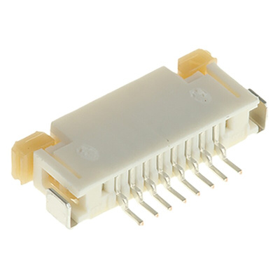 Molex, Easy-On, 52207 1mm Pitch 8 Way Right Angle Female FPC Connector, ZIF Top Contact