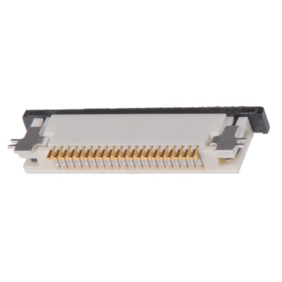 Molex, Easy On, 52745 0.5mm Pitch 20 Way Right Angle Male FPC Connector, ZIF Top Contact