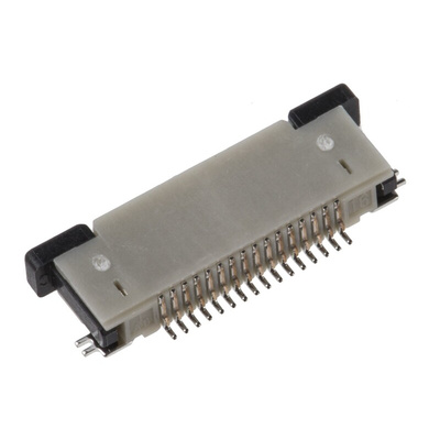 JST, FLZ 0.5mm Pitch 14 Way Right Angle Female FPC Connector, ZIF Top Contact