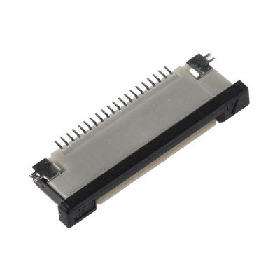 JST, FLZT 0.5mm Pitch 20 Way Straight Female FPC Connector, ZIF Bottom Contact