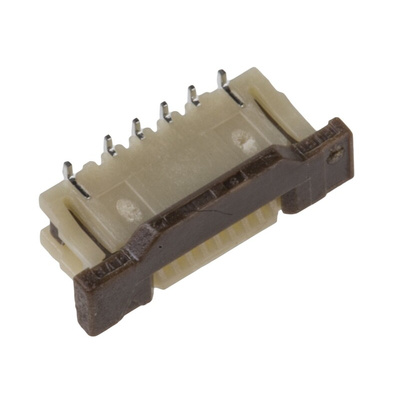 JST, FLZT 0.5mm Pitch 8 Way Straight Female FPC Connector, ZIF Bottom Contact