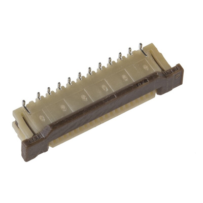 JST, FLZ 0.5mm Pitch 20 Way Straight Female FPC Connector, ZIF Top Contact