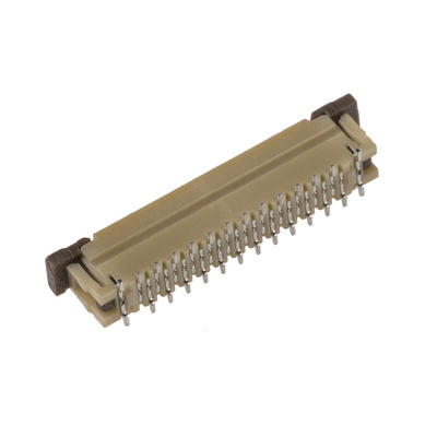 JST, FLZ 0.5mm Pitch 24 Way Straight Female FPC Connector, ZIF Top Contact