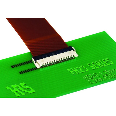 Hirose, FH23 0.3mm Pitch 39 Way Straight Female FPC Connector, LIF Bottom Contact
