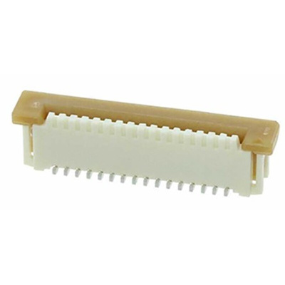 Molex, Easy-On, 52610 1mm Pitch 16 Way Vertical Female FPC Connector, Solder