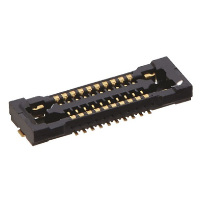 Hirose, BM24, 24 0.35mm Pitch 2, 20 Way Straight Male FPC Connector, Vertical Contact