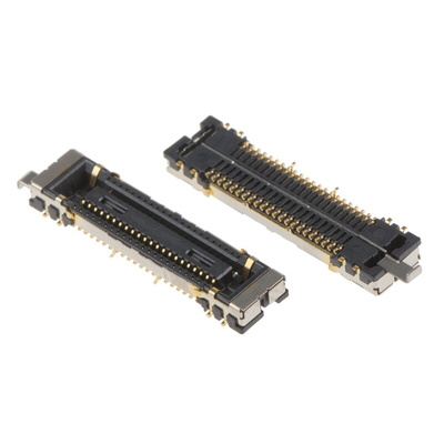 Hirose, DF40GL, 40 0.4mm Pitch 44 Way Straight Female FPC Connector, Vertical Contact