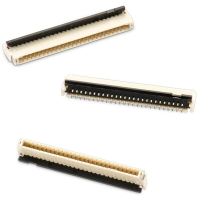 Wurth Elektronik, WR-FPC, 687 0.5mm Pitch 6 Way Horizontal Male FPC Connector, ZIF Top and Bottom contact