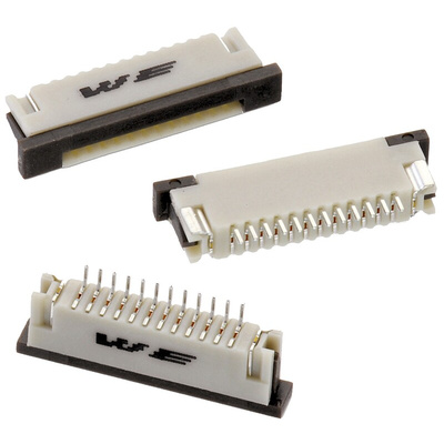 Wurth Elektronik, WR-FPC, 686 1mm Pitch 5 Way Vertical Male FPC Connector, ZIF Bottom Contact