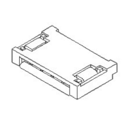 Molex, Easy-On, 51281 0.5mm Pitch 10 Way Right Angle Female FPC Connector, Non-ZIF