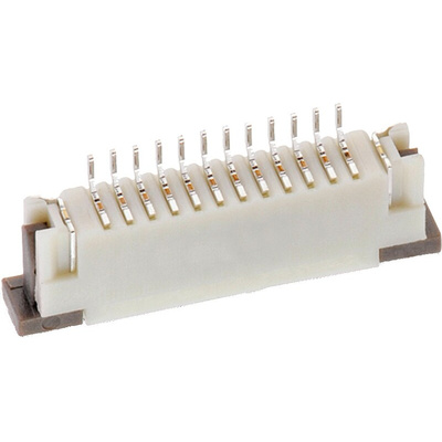 Wurth Elektronik, WR-FPC 1mm Pitch 11 Way Horizontal Receptacle FPC Connector, ZIF Top Contact