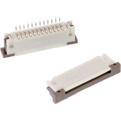 Wurth Elektronik, WR-FPC 1mm Pitch 28 Way Horizontal Receptacle FPC Connector, ZIF Top Contact