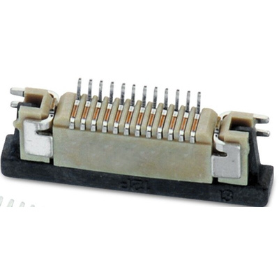 Wurth Elektronik, WR-FPC 0.5mm Pitch 44 Way Horizontal Receptacle FPC Connector, ZIF Bottom Contact
