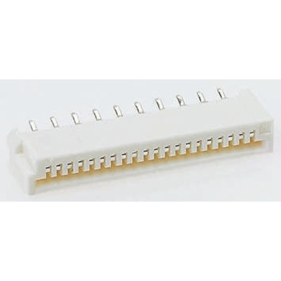 TE Connectivity, FFC 1.25mm Pitch 4 Way Straight Female FPC Connector, Vertical Contact