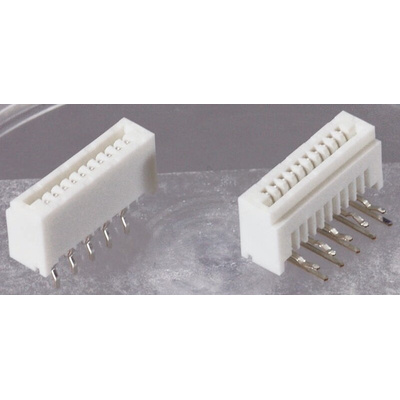 JST 1.25mm Pitch 32 Way Right Angle Female FPC Connector, LIF Bottom Contact