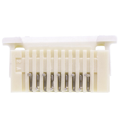 Molex, FFC/FPC THROUGH HOLE, 52043 1mm Pitch 9 Way Right Angle Female FPC Connector, ZIF Bottom Contact