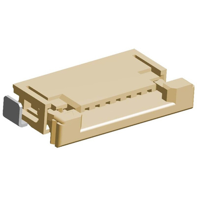 Molex, Easy-On, 52207 1mm Pitch 7 Way Right Angle Female FPC Connector, ZIF Top Contact