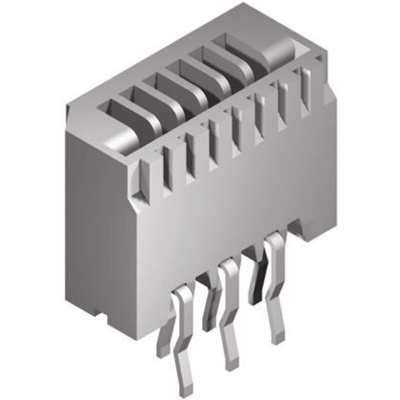 Molex, Easy-On, 52045 1.25mm Pitch 6 Way Straight Female FPC Connector, Vertical Contact