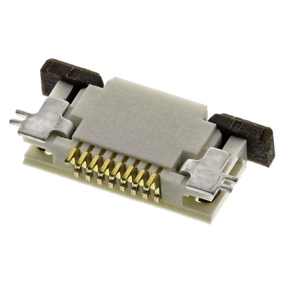 Molex, Easy-On, 52746 0.5mm Pitch 8 Way Right Angle Female FPC Connector, ZIF Bottom Contact