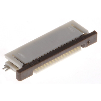 Molex, Easy-On, 52746 0.5mm Pitch 16 Way Right Angle Female FPC Connector, ZIF Bottom Contact